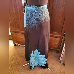 Vintage Foral Hawaiian Wrap-around Skirt